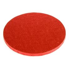 Picture of RED ROEUND BOARD CAKE DRUM 30CM OR 12 INCH
